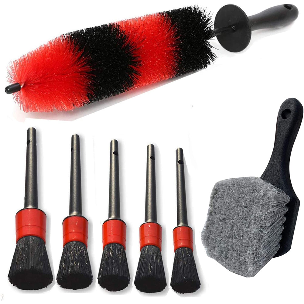 7pcs Wheel Tire Brush Car Detailing Kit Soft Wheel Brushcar Wash - Premium Car Wash Tools from Rapidvehicles - Just $41.99! Shop now at Rapidvehicles