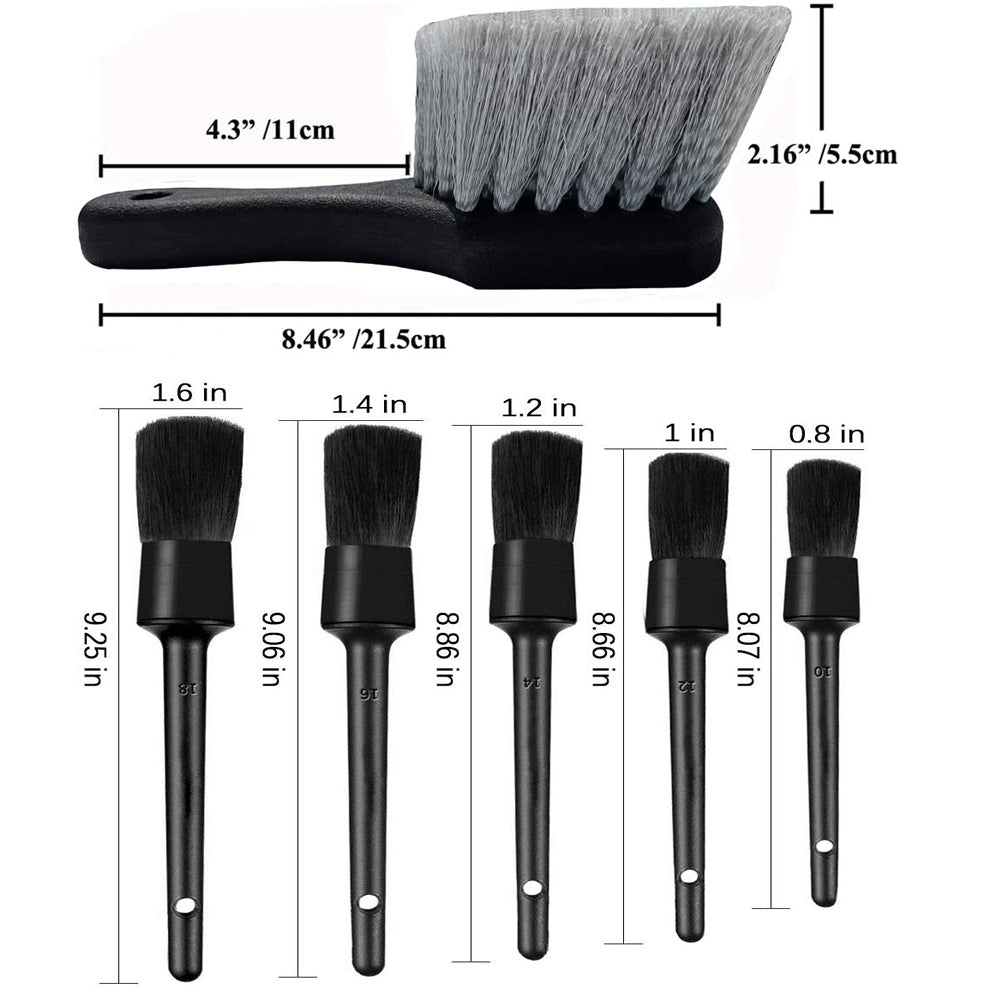 7pcs Wheel Tire Brush Car Detailing Kit Soft Wheel Brushcar Wash - Premium Car Wash Tools from Rapidvehicles - Just $41.99! Shop now at Rapidvehicles