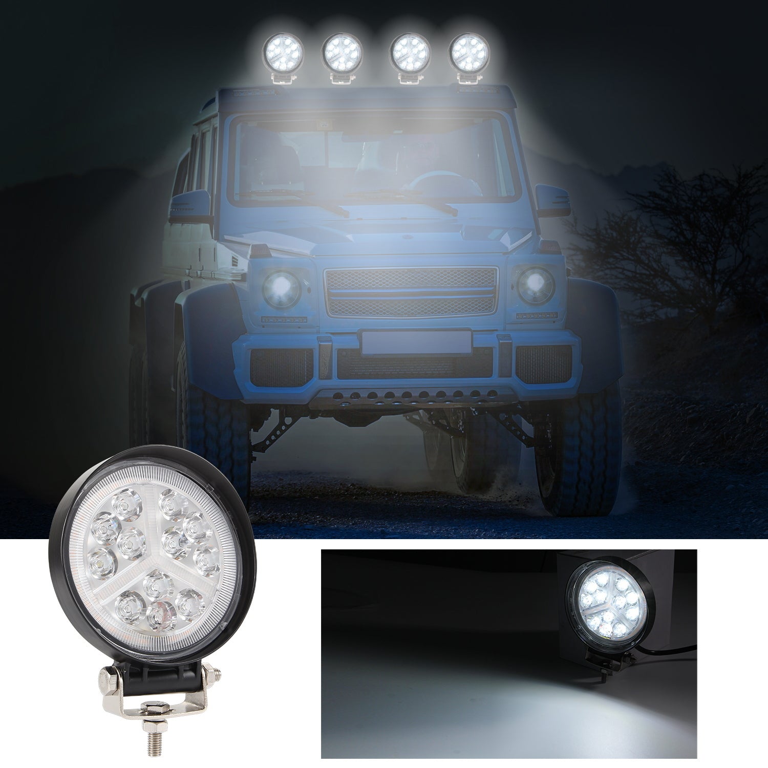 2pcs Car 12V LED Work Spot Lights Spotlight Lamp 4x4 Van ATV Offroad SUV Truck; - Premium Car LED Lights from Rapidvehicles - Just $38.34! Shop now at Rapidvehicles