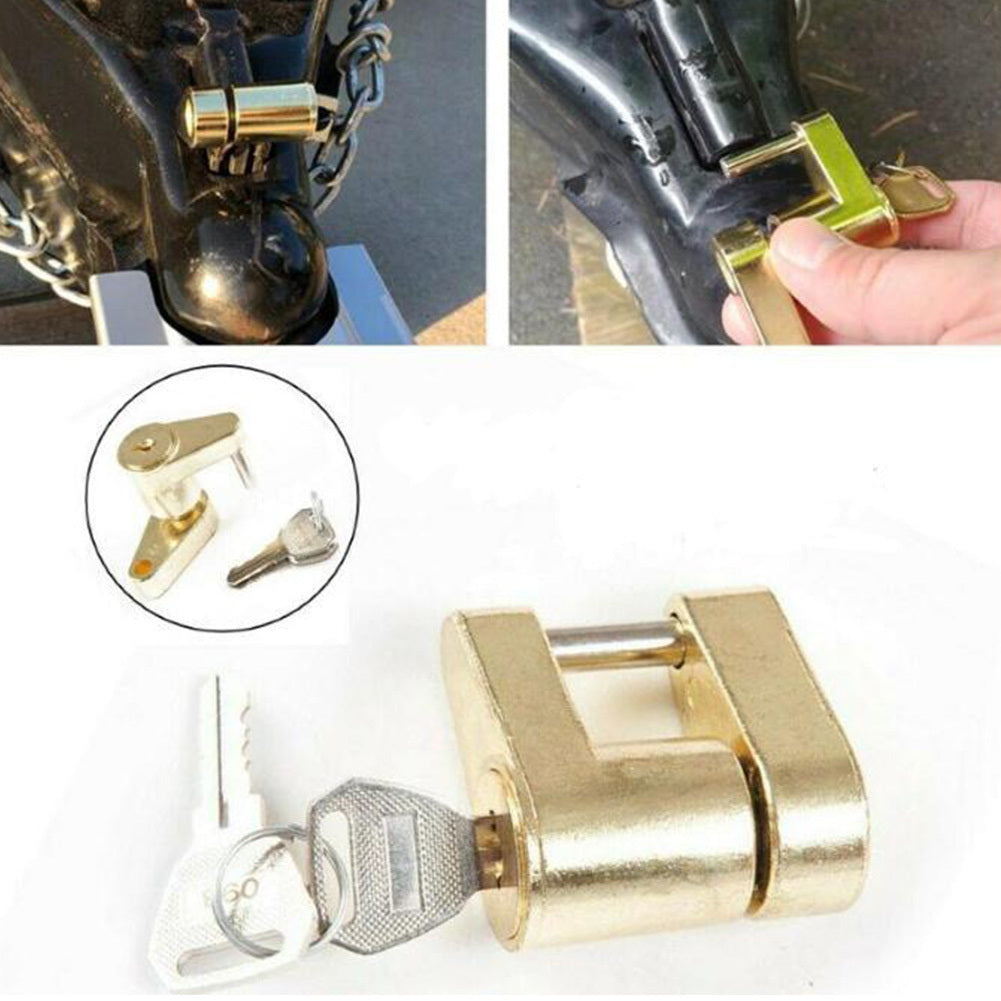 1/4" Trailer Coupler Padlock Solid Brass Trailer Locks for Hitch - Premium Other Car Tools from Rapidvehicles - Just $25.99! Shop now at Rapidvehicles