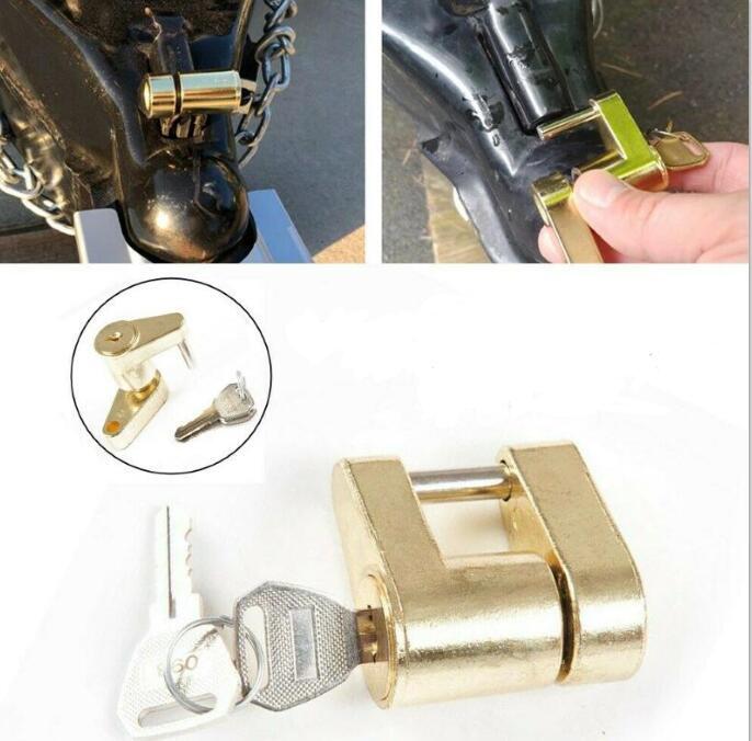 1/4" Trailer Coupler Padlock Solid Brass Trailer Locks for Hitch - Premium Other Car Tools from Rapidvehicles - Just $25.99! Shop now at Rapidvehicles