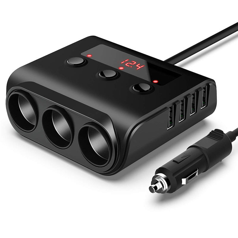 3 Way Car Cigarette Lighter Adapter 12V-24V Socket Splitter Plug - Premium Car Chargers from Rapidvehicles - Just $38.99! Shop now at Rapidvehicles