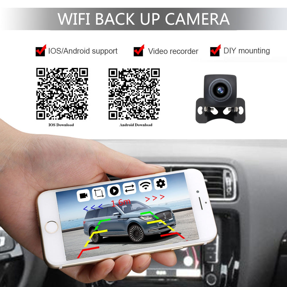 Wireless WIFI Car Rear View Reverse Parking Cam Radar Night - Premium Car Rear View Camera from Rapidvehicles - Just $91.99! Shop now at Rapidvehicles