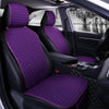 Car Seat Cover set Four Seasons Universal Design Linen Fabric Front Breathable Back Row Protection Cushion Romantic purple waist_Small 3-piece suit - Premium Car Seat Cushion from Rapidvehicles - Just $46.99! Shop now at Rapidvehicles