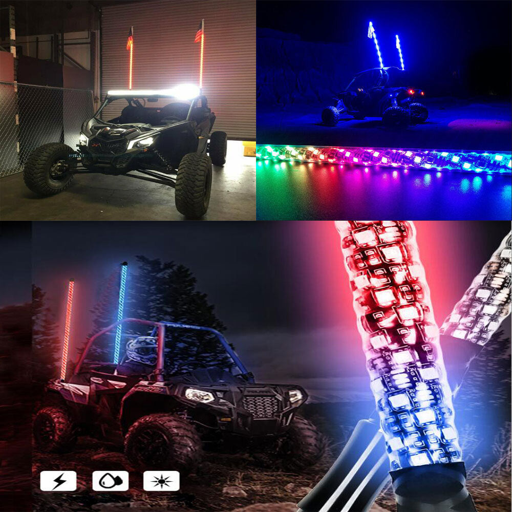 3FT DC12V  RGB Waterproof Bendable Wireless Remote Control Super - Premium Car LED Lights from Rapidvehicles - Just $98.99! Shop now at Rapidvehicles