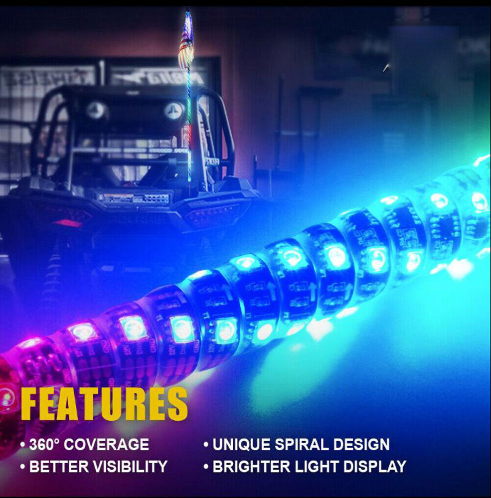 3FT DC12V  RGB Waterproof Bendable Wireless Remote Control Super - Premium Car LED Lights from Rapidvehicles - Just $98.99! Shop now at Rapidvehicles