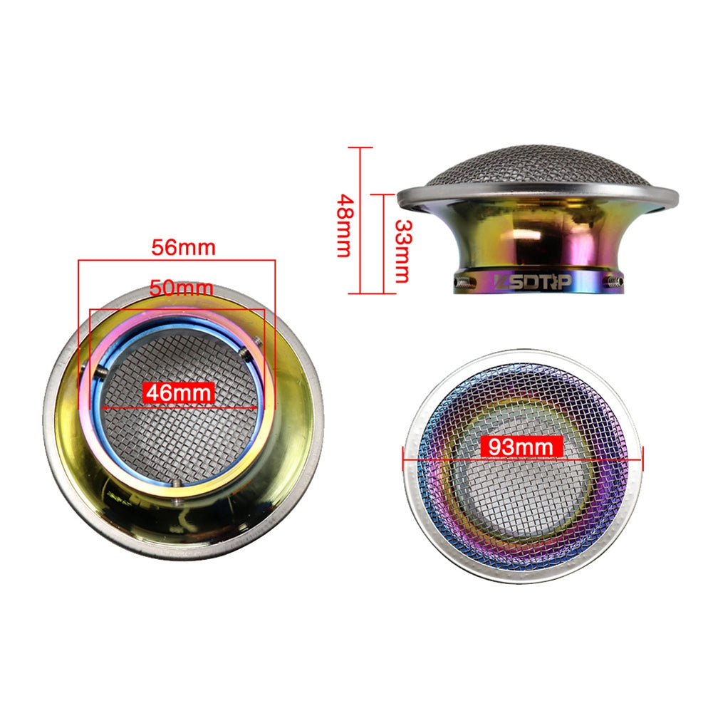 50mm Motorcycle Air Filter Wind Horn Cup Alloy Trumpet with Guaze for PWK28/30mm PE 28/30mm Carburetor 50mm color - Premium Motorcycle Accessories from Rapidvehicles - Just $28.99! Shop now at Rapidvehicles