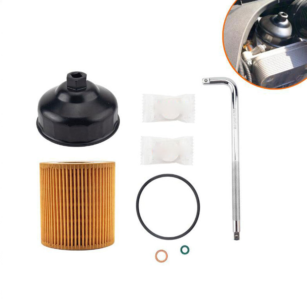 Engine Oil Filter Kit  with 86MM Oil Filter Wrench OE:11427566327 For BMW E60 E82 E88 E92 F06 F10 F22 F30 F32 F34 - Premium Car Organizers from Rapidvehicles - Just $32.99! Shop now at Rapidvehicles