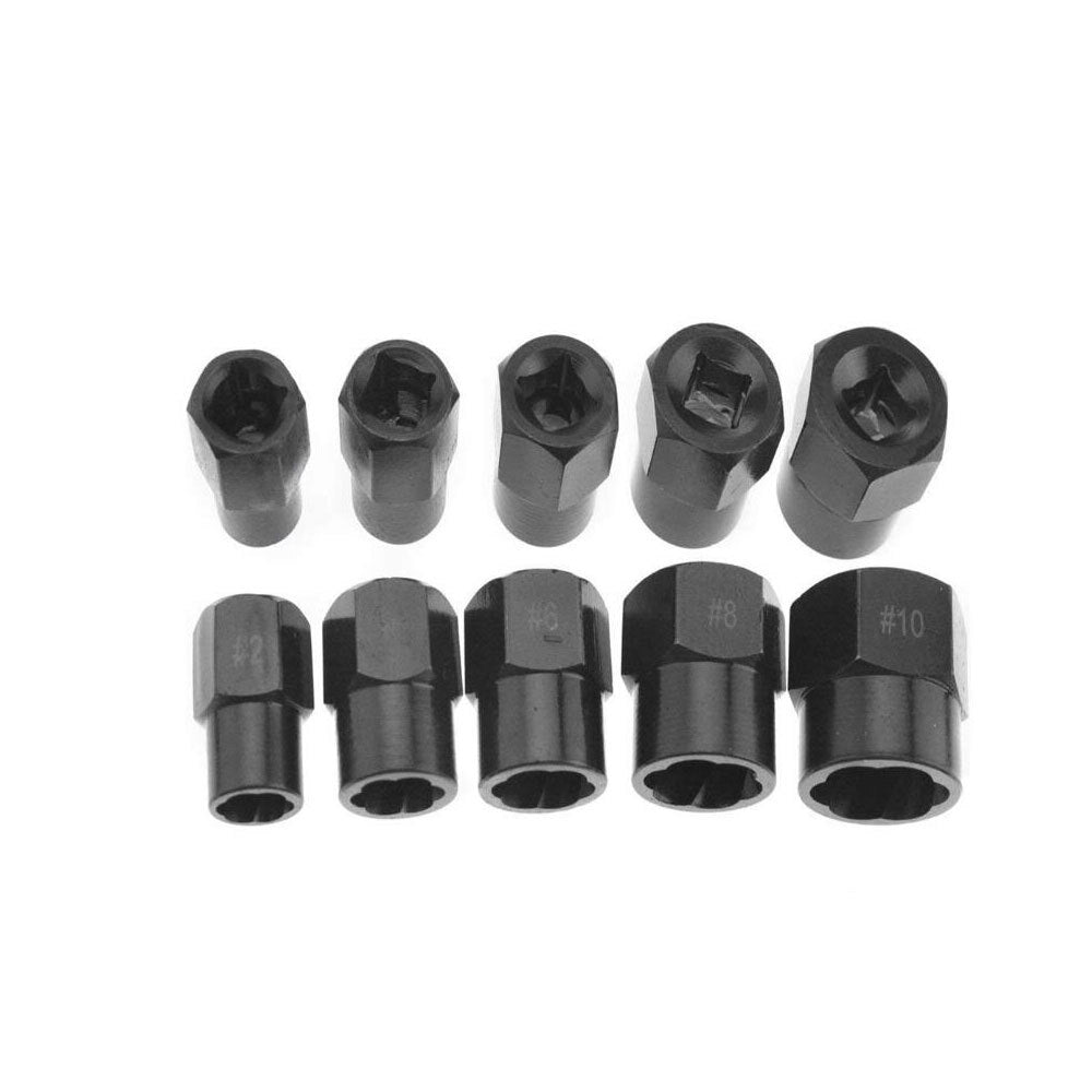 10pcs/Set Damaged Bolts Nuts Screws Remover Extractor Removal - Premium Car Organizers from Rapidvehicles - Just $43.19! Shop now at Rapidvehicles