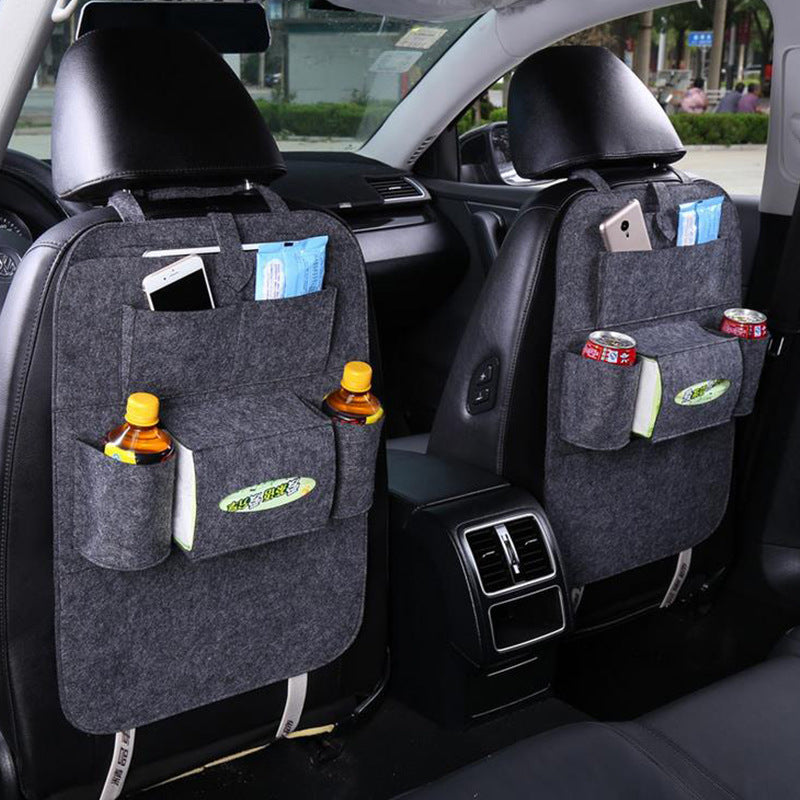 Car Back Seat Felt Multi Pocket Hanging Storage Bag Organiser Car - Premium Car Seat Cushion from Rapidvehicles - Just $16.99! Shop now at Rapidvehicles