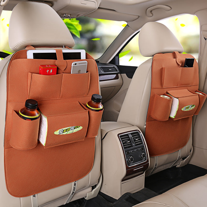 Car Back Seat Felt Multi Pocket Hanging Storage Bag Organiser Car - Premium Car Seat Cushion from Rapidvehicles - Just $16.99! Shop now at Rapidvehicles