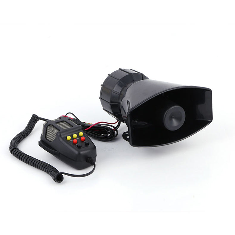 12V Car Alarm Horn Tone Sound Car Emergency Siren Car Siren Horn Mic PA Speaker System Emergency Amplifier Hooter black - Premium Motorcycle Accessories from Rapidvehicles - Just $33.99! Shop now at Rapidvehicles