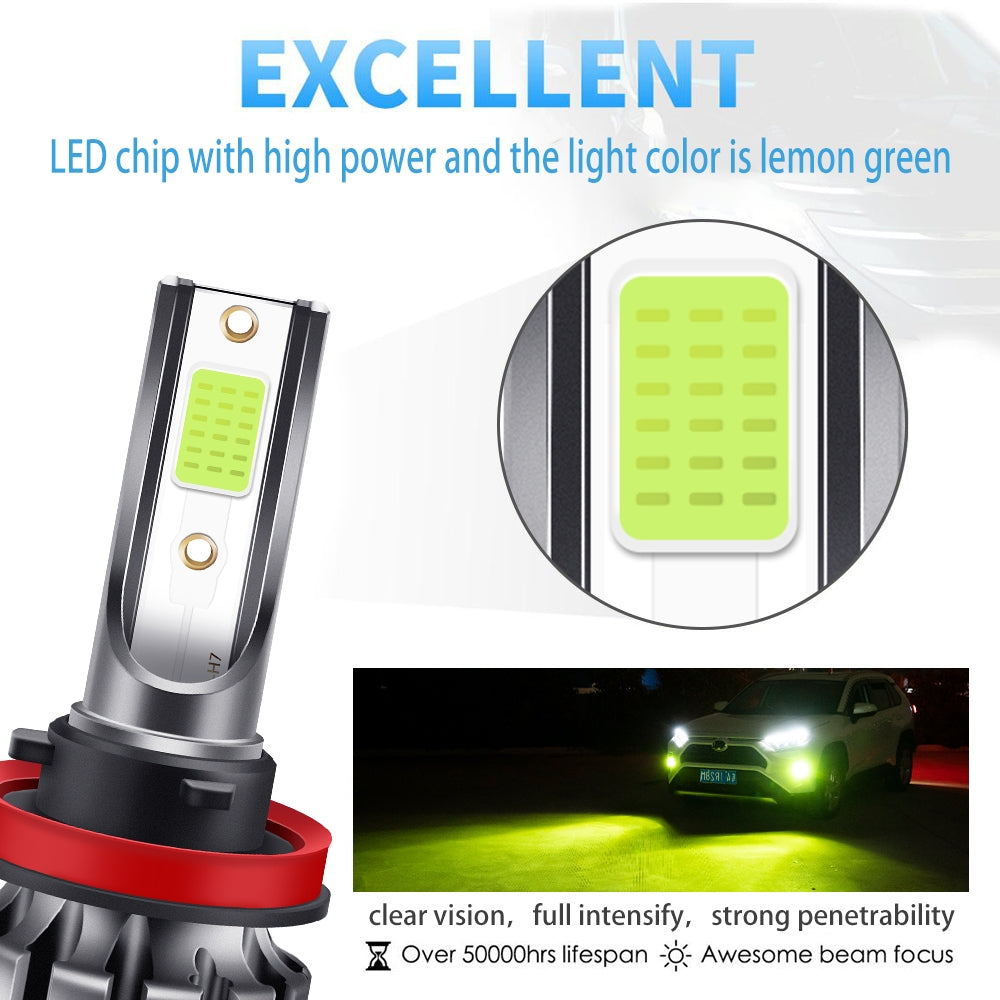 LED headlight front fog lamp 9-30 V 3000LM car modified green - Premium Car LED Lights from Rapidvehicles - Just $25.19! Shop now at Rapidvehicles