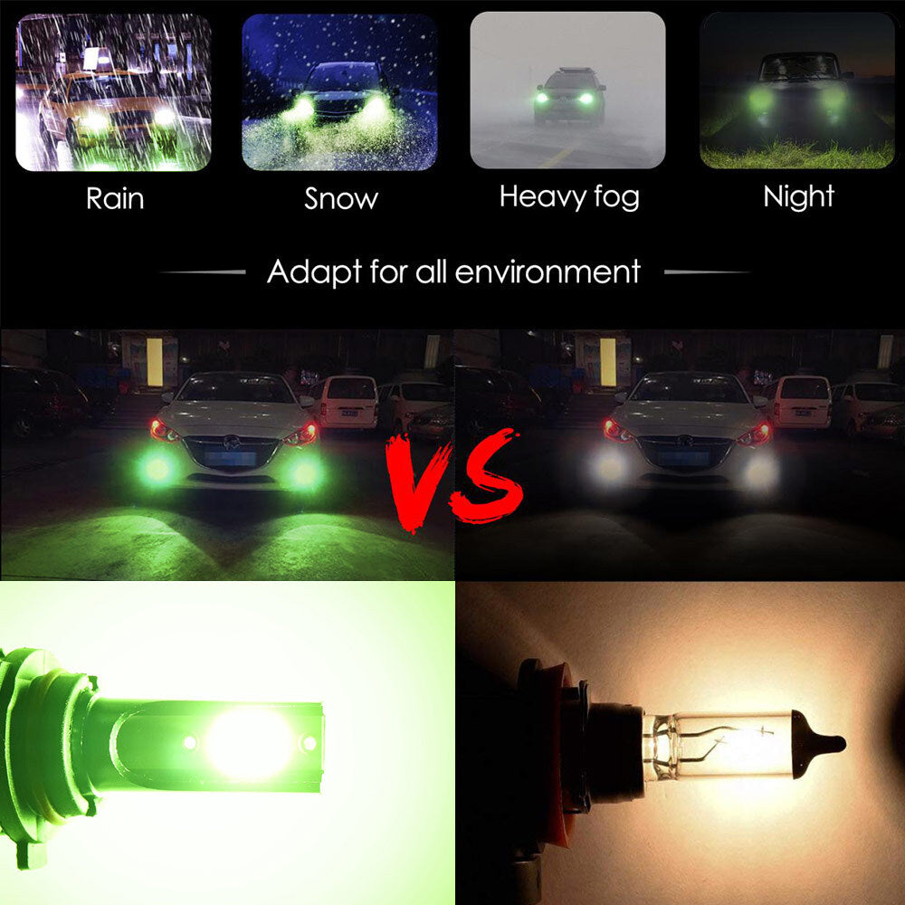 LED headlight front fog lamp 9-30 V 3000LM car modified green - Premium Car LED Lights from Rapidvehicles - Just $25.19! Shop now at Rapidvehicles