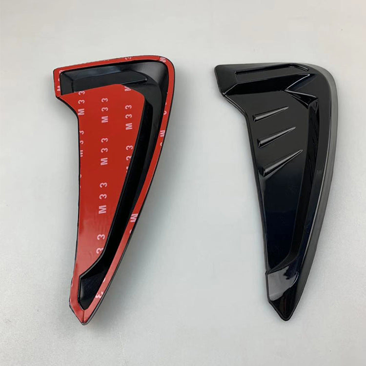 2Pcs Car Side Mudguard Air Vent Covers Black Rubber Shark Gills - Premium Other Exterior Parts from Rapidvehicles - Just $26.99! Shop now at Rapidvehicles