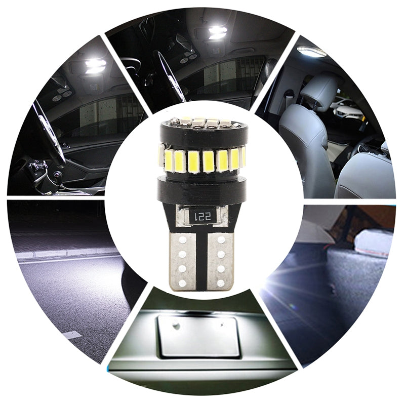 2Pcs T10 LED Canbus W5W LED Bulb Auto Lamp 3014 24SMD Car - Premium Car LED Lights from Rapidvehicles - Just $8.99! Shop now at Rapidvehicles