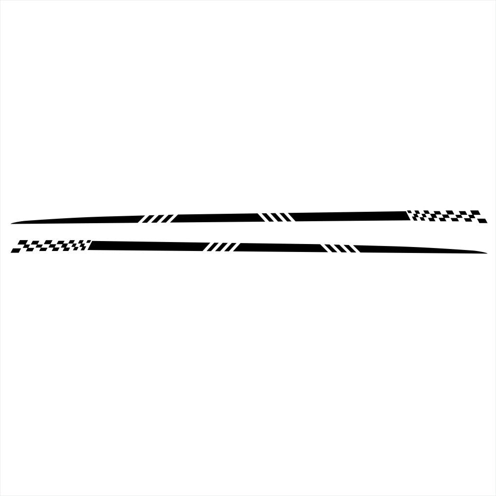 2pcs Universal Car  Decals Body Side Stripe Hood Sticker For All Car Vinyl Bumper Decals white - Premium Car Stickers & Covers from Rapidvehicles - Just $20.79! Shop now at Rapidvehicles