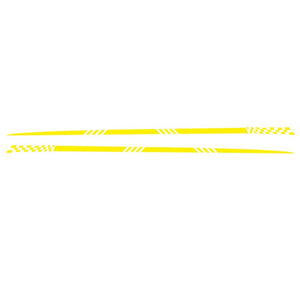 2pcs Universal Car  Decals Body Side Stripe Hood Sticker For All Car Vinyl Bumper Decals yellow - Premium Car Stickers & Covers from Rapidvehicles - Just $20.79! Shop now at Rapidvehicles