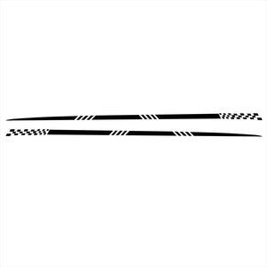 2pcs Universal Car  Decals Body Side Stripe Hood Sticker For All Car Vinyl Bumper Decals black - Premium Car Stickers & Covers from Rapidvehicles - Just $20.79! Shop now at Rapidvehicles