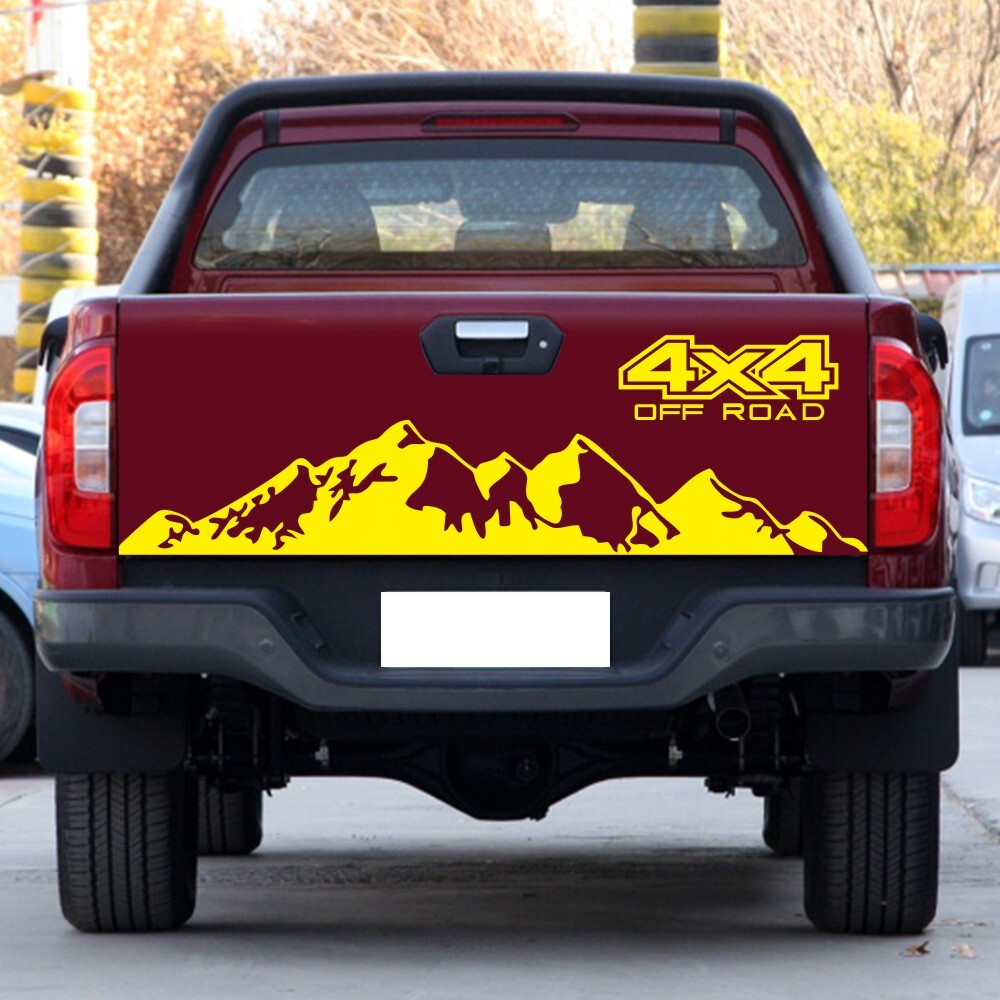 Car  Sticker 4x4 Off Road Graphic Vinyl Decal For Ford Ranger Raptor Pickup Isuzu Dma Nissan Navara Toyota Hilux Auto Accessories yellow - Premium Car Stickers & Covers from Rapidvehicles - Just $26.56! Shop now at Rapidvehicles