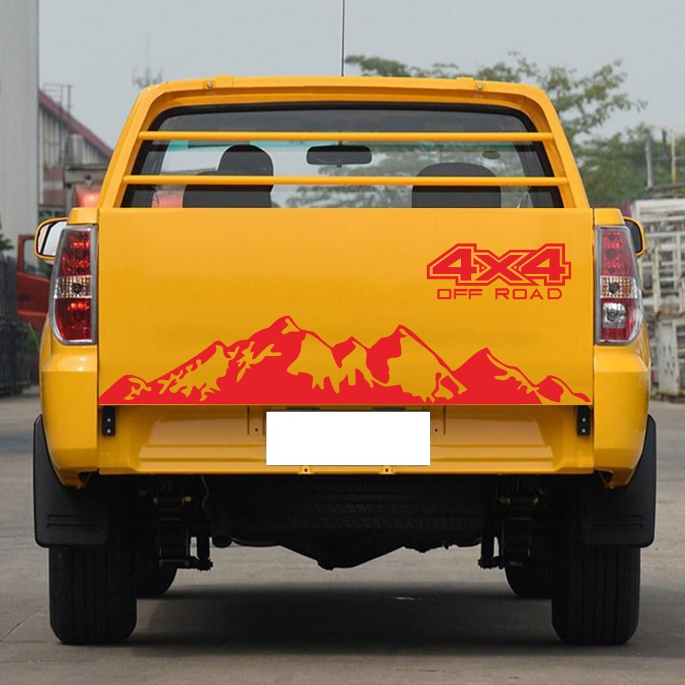 Car  Sticker 4x4 Off Road Graphic Vinyl Decal For Ford Ranger Raptor Pickup Isuzu Dma Nissan Navara Toyota Hilux Auto Accessories yellow - Premium Car Stickers & Covers from Rapidvehicles - Just $26.56! Shop now at Rapidvehicles