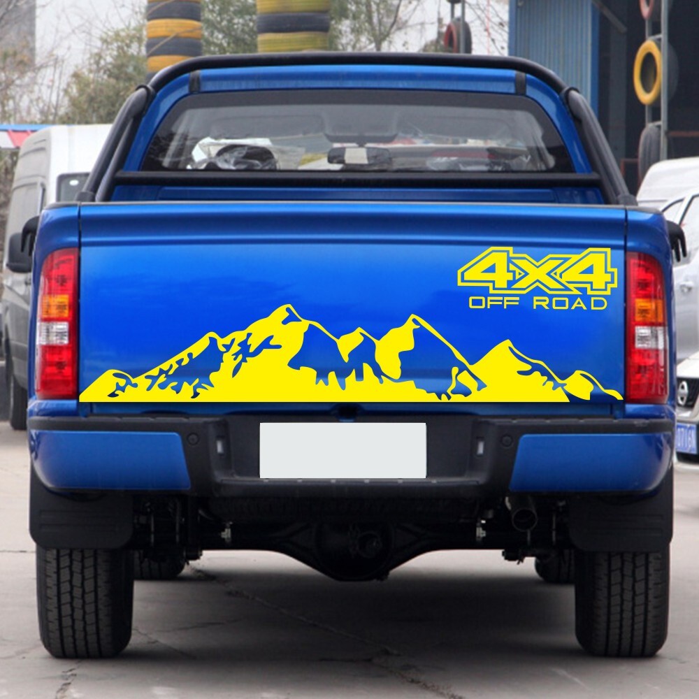 Car  Sticker 4x4 Off Road Graphic Vinyl Decal For Ford Ranger Raptor Pickup Isuzu Dma Nissan Navara Toyota Hilux Auto Accessories yellow - Premium Car Stickers & Covers from Rapidvehicles - Just $26.56! Shop now at Rapidvehicles