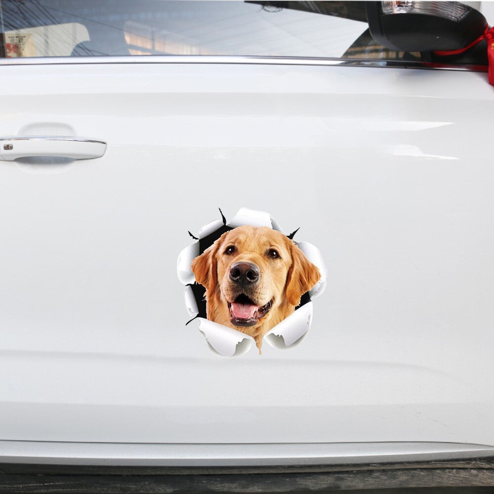 Funny Car  Sticker Body Dog Cat Puppy Scratch Paint Subsidies Cartoon Simulation Door Body Decal Black dog 17*18cm - Premium Car Stickers & Covers from Rapidvehicles - Just $5.98! Shop now at Rapidvehicles