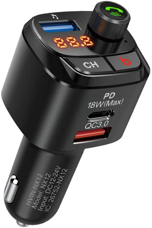 Car Wireless Bluetooth Mp3 Music Player Fm Transmitter Car Charger Hands-free Calling Adapter black - Premium Car Chargers from Rapidvehicles - Just $19.99! Shop now at Rapidvehicles