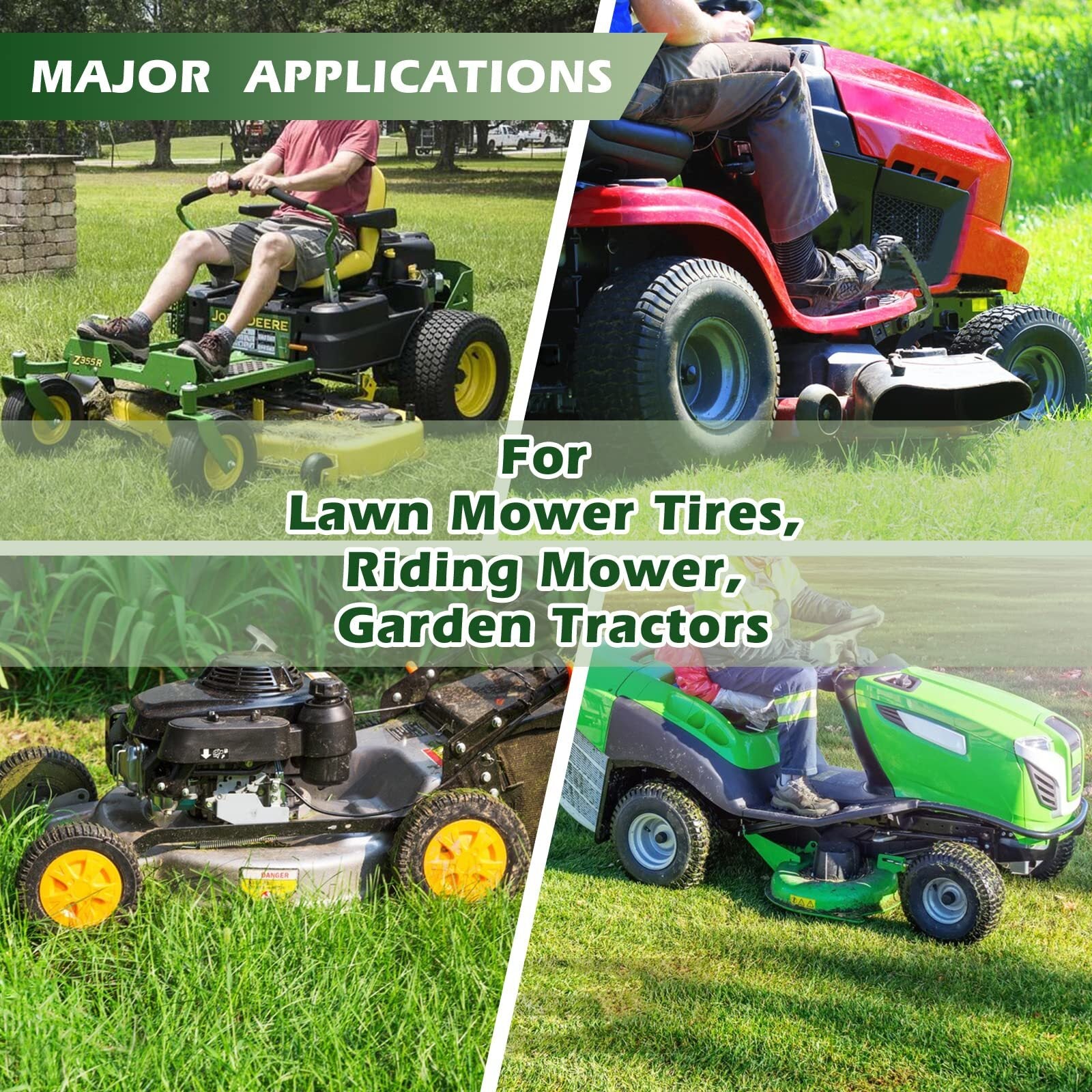 US GARVEE 13x5.00-6 Lawn Mower Tire 2Pcs 13x5x6 13-5-6 Turf Tire for Lawn Mower Garden Tractors Riding Mowers Golf Cart Tire - Premium Tire & Wheel Tools from Rapidvehicles - Just $71.99! Shop now at Rapidvehicles