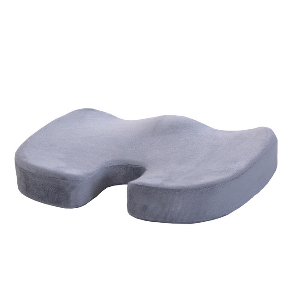 Orthopedic Memory Cushion Foam U Coccyx Travel Seat Massage Protect Healthy Sitting Breathable Pillows Silver gray - Premium Car Seat Cushion from Rapidvehicles - Just $34.99! Shop now at Rapidvehicles