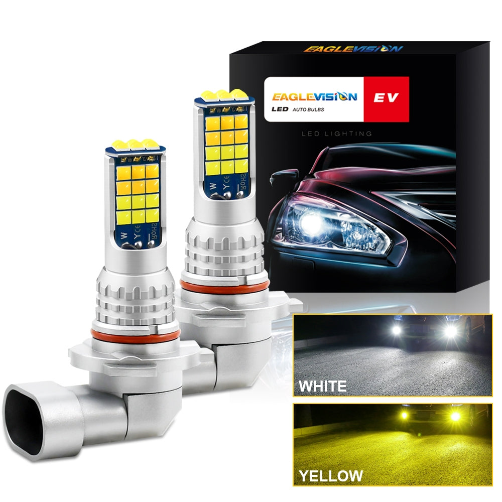 1 Pair Aluminum Car V6 High-brightness Dual-color Fog Lamp Car Light 9005 - Premium Car LED Lights from Rapidvehicles - Just $32.62! Shop now at Rapidvehicles