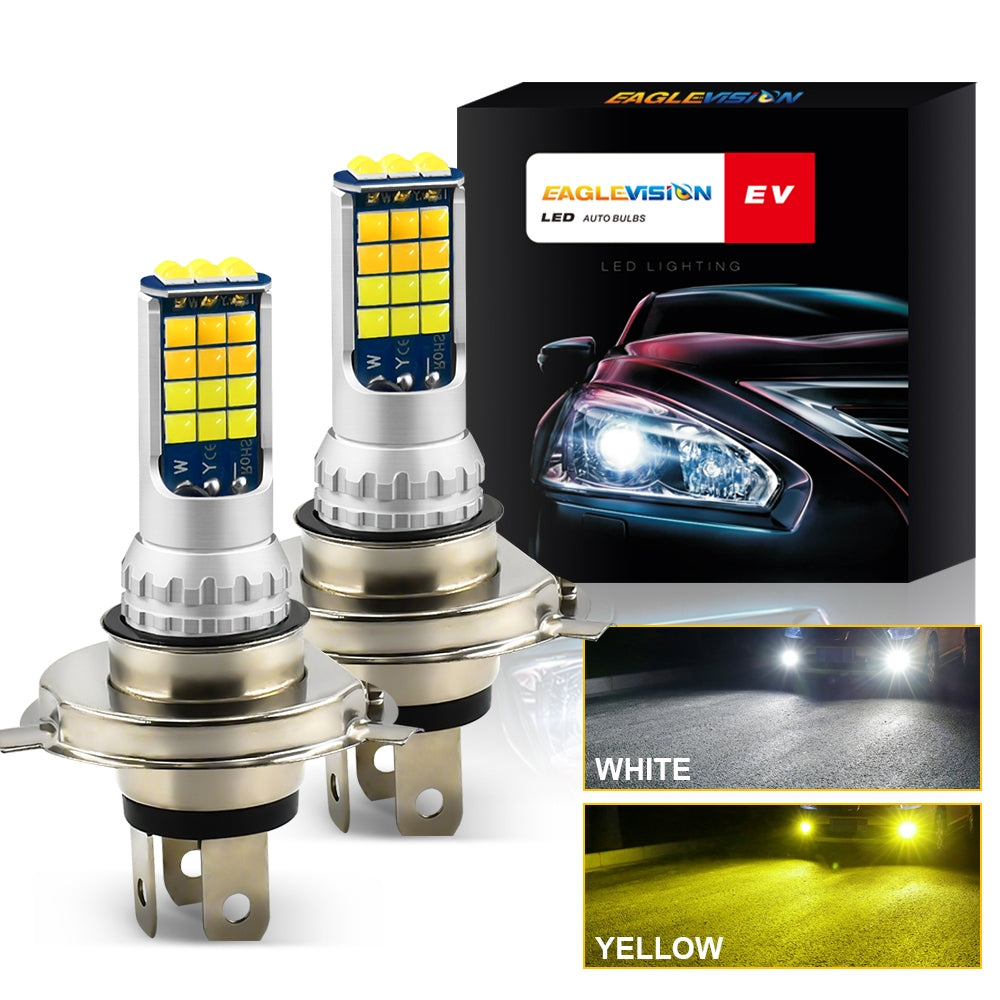 1 Pair Aluminum Car V6 High-brightness Dual-color Fog Lamp Car Light 9005 - Premium Car LED Lights from Rapidvehicles - Just $32.62! Shop now at Rapidvehicles