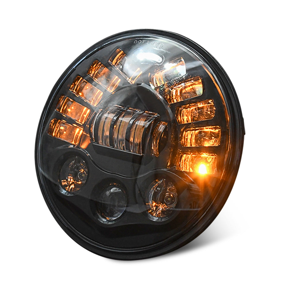 Led DRL Halo Headlight Aluminum 7-inch Matrix Gradient Color For - Premium Car LED Lights from Rapidvehicles - Just $68.99! Shop now at Rapidvehicles