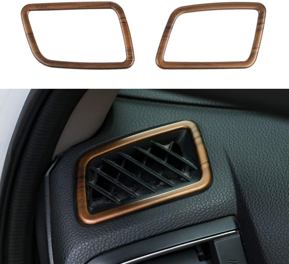 2pcs Peach Wood Grain Air  Vent  Trims Wind Outlet Decoration - Premium Other Exterior Parts from Rapidvehicles - Just $23.39! Shop now at Rapidvehicles