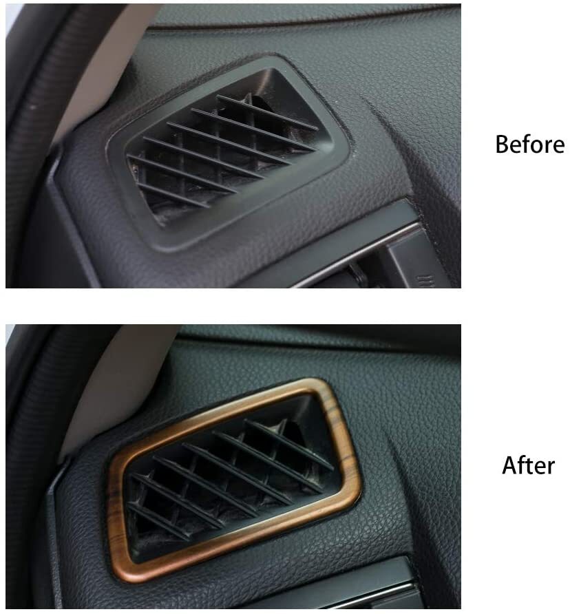 2pcs Peach Wood Grain Air  Vent  Trims Wind Outlet Decoration - Premium Other Exterior Parts from Rapidvehicles - Just $23.39! Shop now at Rapidvehicles