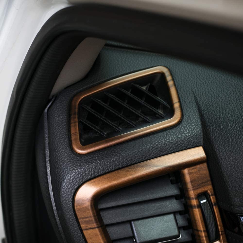 2pcs Peach Wood Grain Air  Vent  Trims Wind Outlet Decoration - Premium Other Exterior Parts from Rapidvehicles - Just $23.39! Shop now at Rapidvehicles