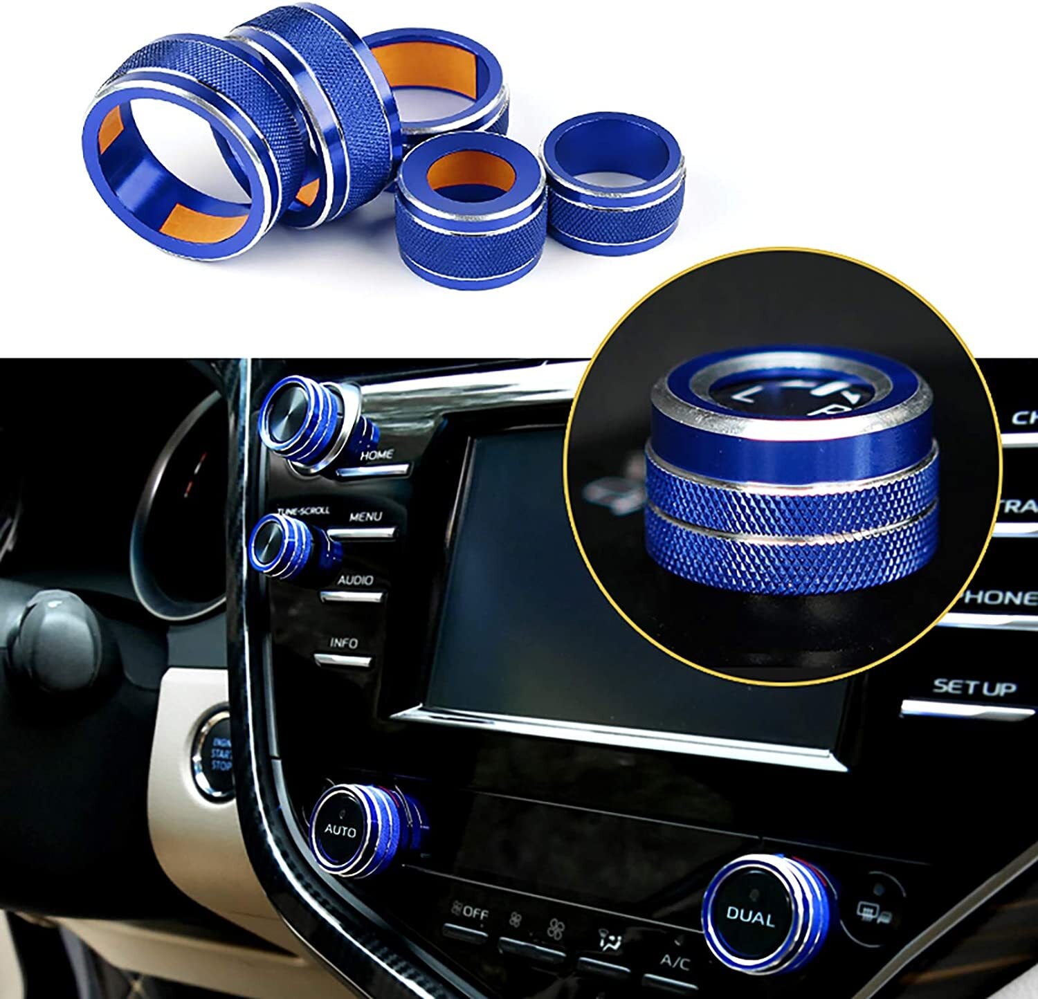 5pcs Center  Console  Knobs  Ac  Air  Conditioning - Premium Car Organizers from Rapidvehicles - Just $26.99! Shop now at Rapidvehicles