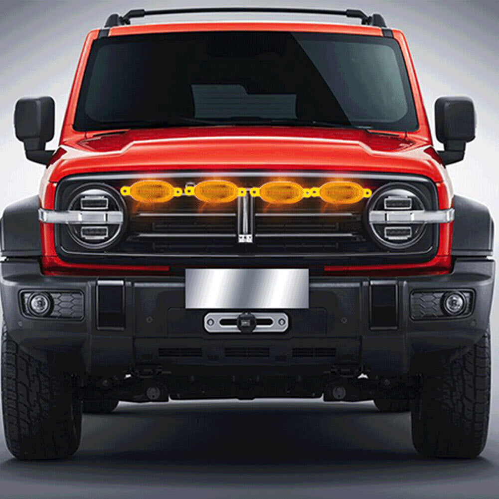 1 Set Car Small Yellow Light Wiring Harness Medium Net Grille - Premium Car LED Lights from Rapidvehicles - Just $31.49! Shop now at Rapidvehicles