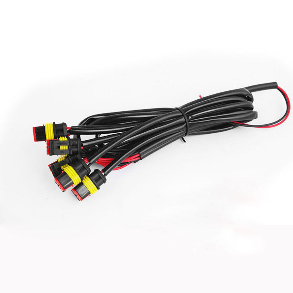 1 Set Car Small Yellow Light Wiring Harness Medium Net Grille - Premium Car LED Lights from Rapidvehicles - Just $31.49! Shop now at Rapidvehicles