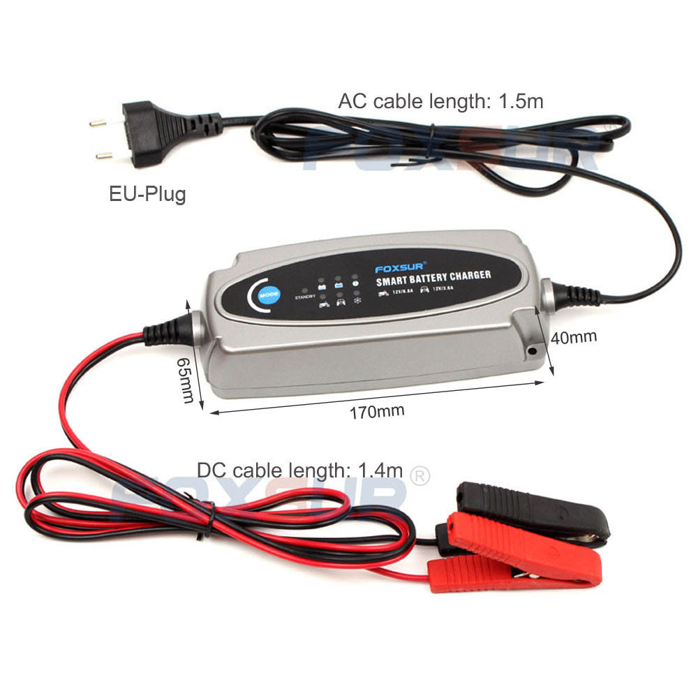 12V 3.6A Or 12V/0.8A Car Motorcycle Battery Charger Ac Input 100-240v Eu Uk Us Plug U.S. Plug - Premium Motorcycle Accessories from Rapidvehicles - Just $50.99! Shop now at Rapidvehicles