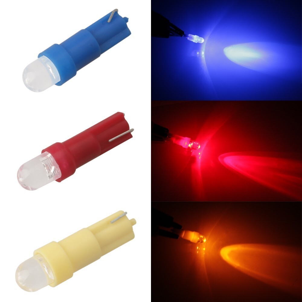 T5 COB Single Light 3D Astigmatism Car Led Bulb T5 Ceramic Instrument Light Led Indicator Blue - Premium Car LED Lights from Rapidvehicles - Just $8.95! Shop now at Rapidvehicles