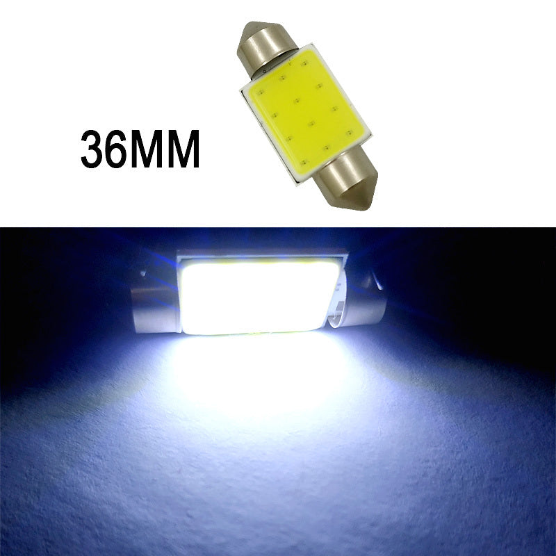 Car  Led  Reading  Light Double-pointed Cob Roof Light License Plate Light Carriage Light 31mm/36mm/39mm/41mm White light_41mm - Premium Car LED Lights from Rapidvehicles - Just $9.30! Shop now at Rapidvehicles