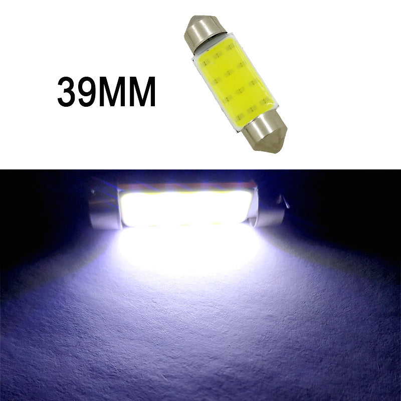 Car  Led  Reading  Light Double-pointed Cob Roof Light License Plate Light Carriage Light 31mm/36mm/39mm/41mm White light_41mm - Premium Car LED Lights from Rapidvehicles - Just $9.30! Shop now at Rapidvehicles