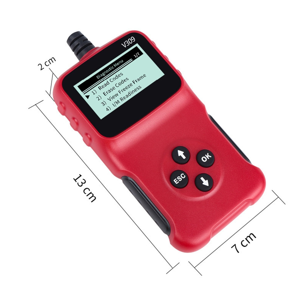 V309 Car  Fault  Detector Elm327 Obd2 Car Diagnostic Tool Code Reading Card Red black - Premium OBD & Diagnostic Tools from Rapidvehicles - Just $35.99! Shop now at Rapidvehicles