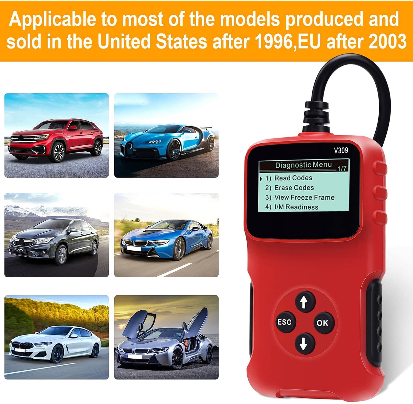 V309 Car  Fault  Detector Elm327 Obd2 Car Diagnostic Tool Code - Premium OBD & Diagnostic Tools from Rapidvehicles - Just $46.99! Shop now at Rapidvehicles