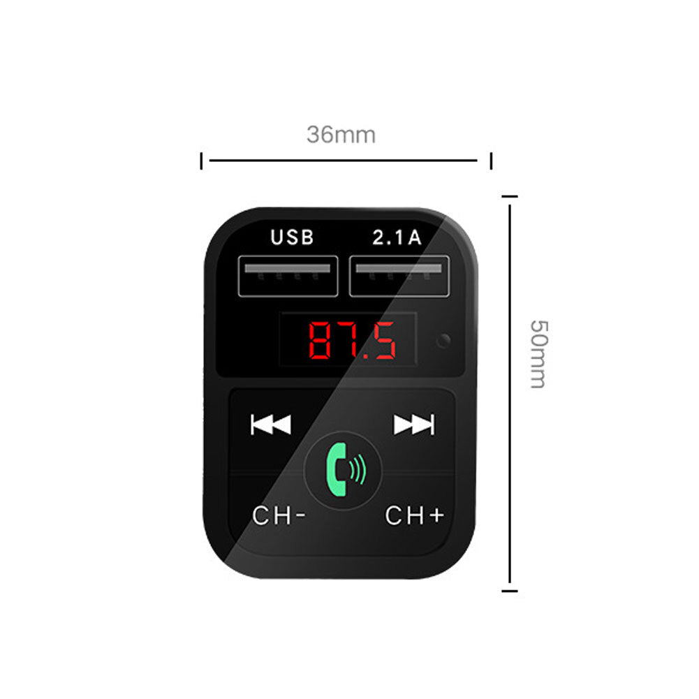 Car  Integrated  Mp3  Player Card Car B2 Bluetooth-compatible Hands-free Fm Transmitter Black - Premium Car Chargers from Rapidvehicles - Just $18.99! Shop now at Rapidvehicles