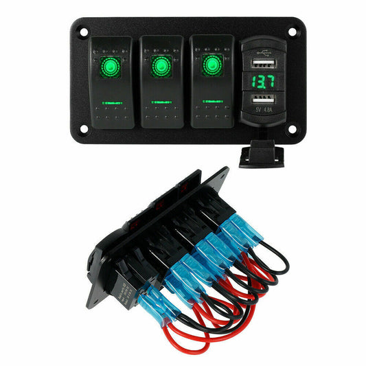 Rocker  Switch  Panel Car Modification Panel Switch Type Dual - Premium Other Car Electronics from Rapidvehicles - Just $50.99! Shop now at Rapidvehicles