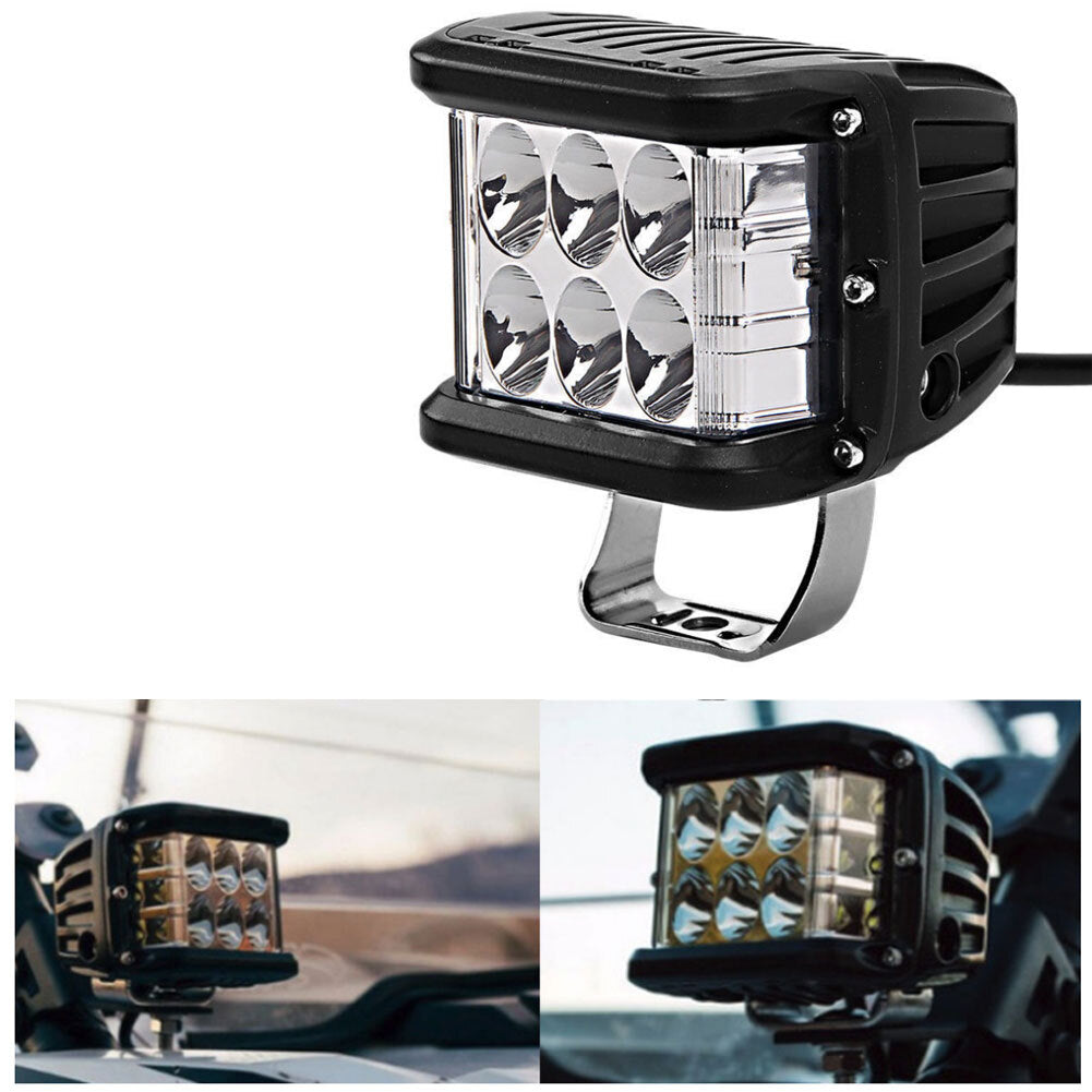 Car  Led  Work  Light, Aluminum 36w Three-sided Spotlight, IP 67 10-30 V 6000k Color Temperature Luminous Lamp, Car Off-road Trailer Modified Lights White blue red - Premium Car LED Lights from Rapidvehicles - Just $30.68! Shop now at Rapidvehicles