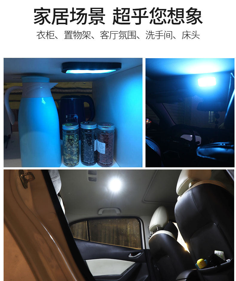 Car Ceiling Roof Lights Led Interior Reading Light Illuminator Car USB Rechargeable Light No Damage Installation With 320 Mah Battery White shell - Premium Car LED Lights from Rapidvehicles - Just $18.57! Shop now at Rapidvehicles