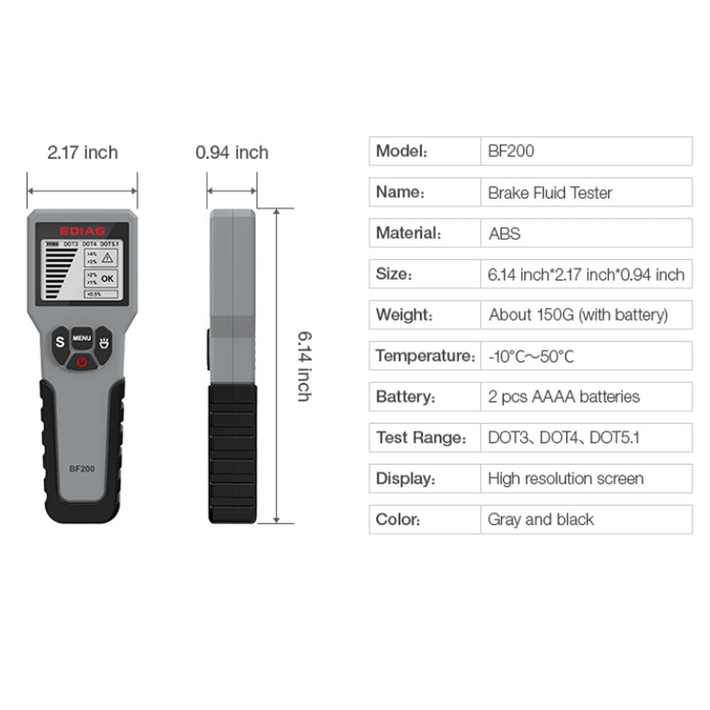 Car Brake Fluid Tester Pen Auto  Brake  Oil  Detector Universal Detector Car Diagnostic Tool Car Fault Diagnosis Instrument grey - Premium OBD & Diagnostic Tools from Rapidvehicles - Just $36.99! Shop now at Rapidvehicles